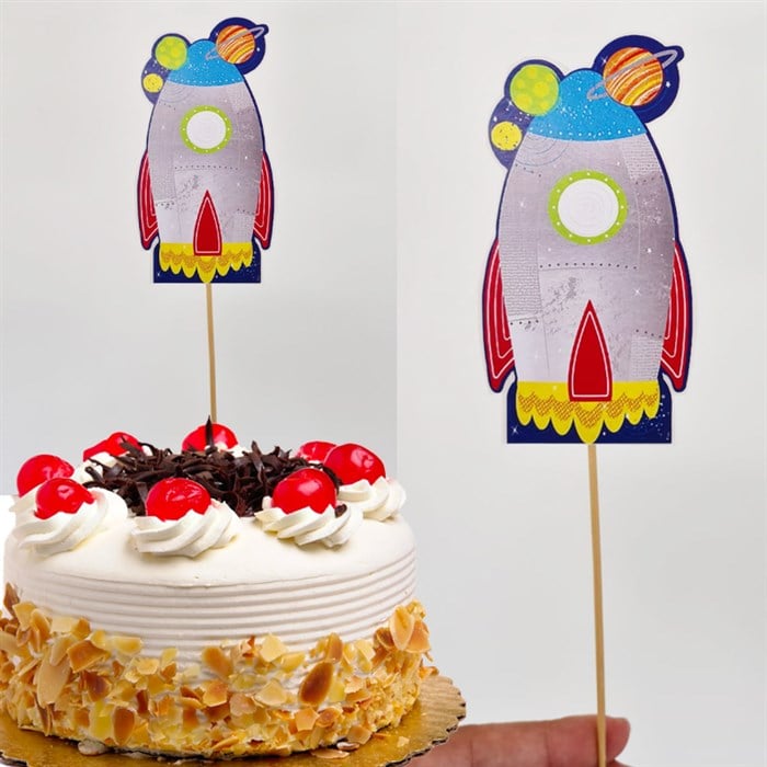 Roket Çubuklu Maket Süs