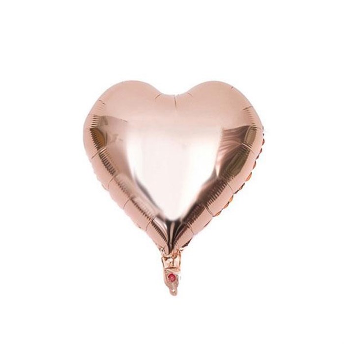 Rose Gold Kalp Folyo Balon - 40 cm