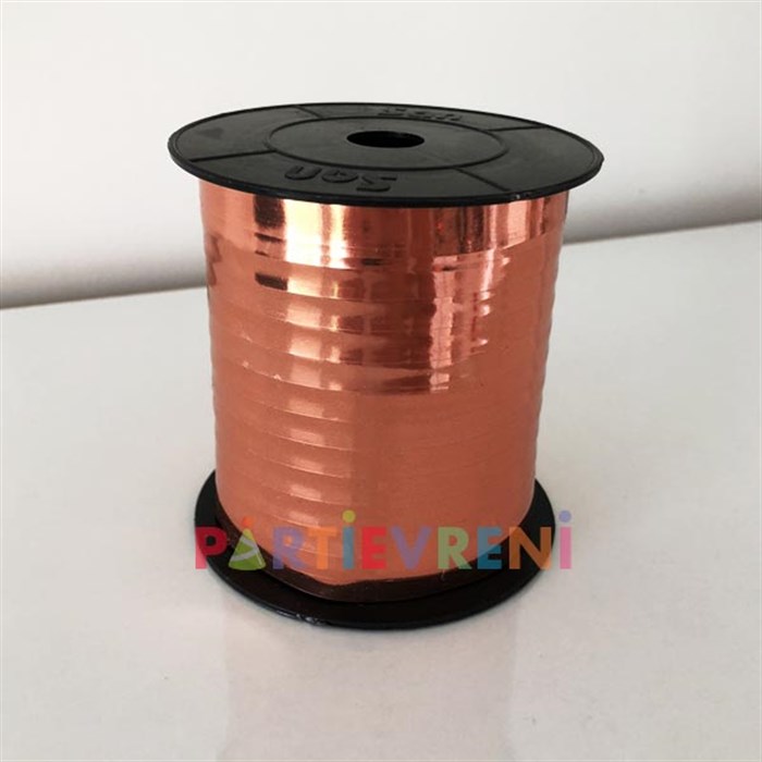 Rose Gold Parlak Rafya - 8 mm x 200 metre