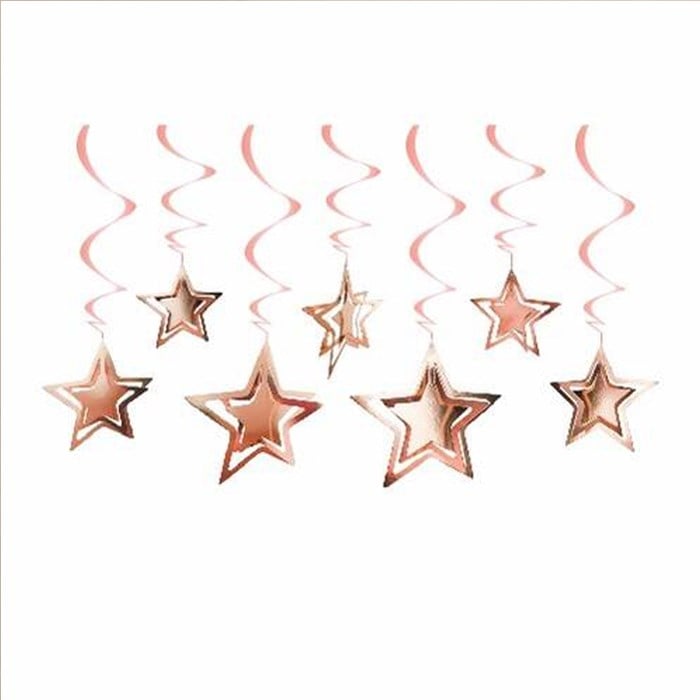 Rose Yıldız Tavan Süs 10'lu