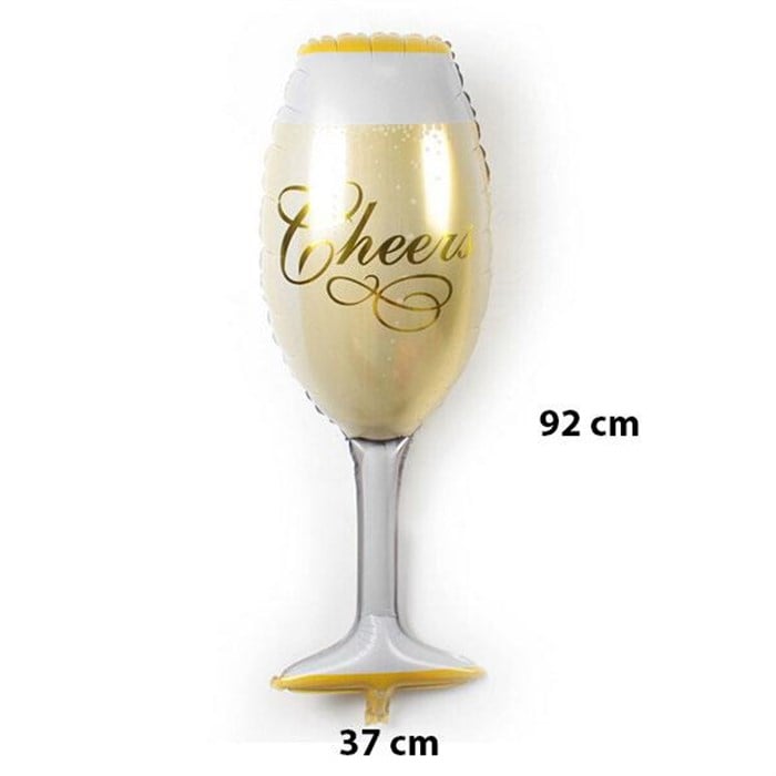 Şampanya Kadehi Folyo Balon - 93 cm