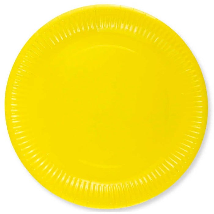 Sarı Karton Tabak 8 Adet