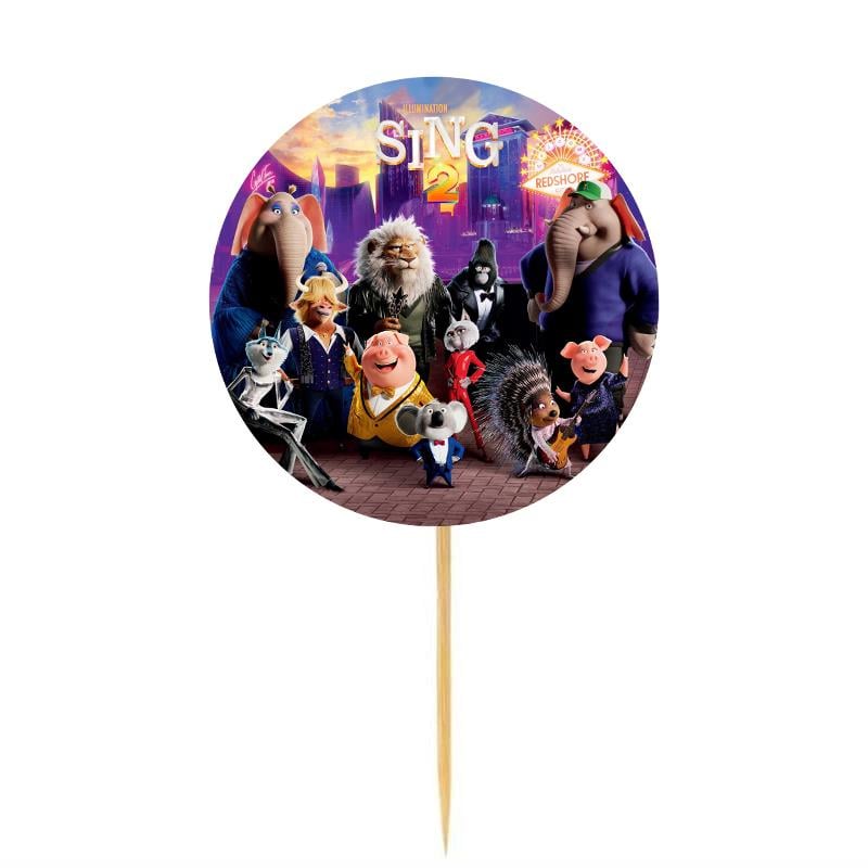 Sing 2 Temalı Çubuk Süs