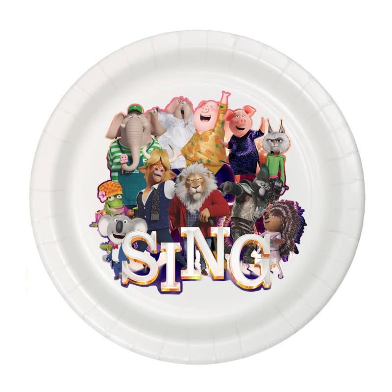Sing 2 Temalı Tabak 5 Adet