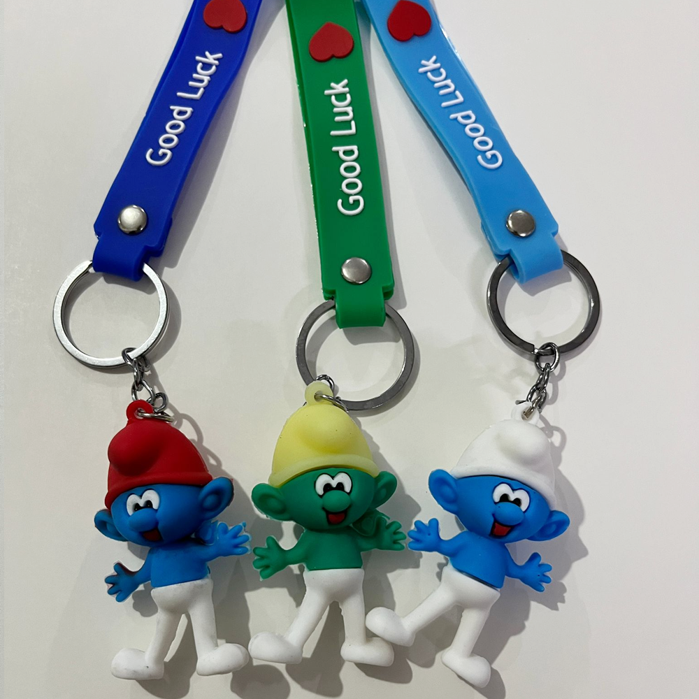 Şirinler Temalı Hediyelik Anahtarlık