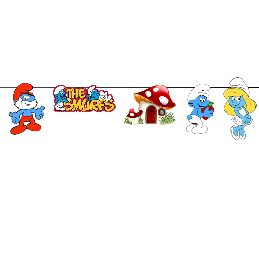 Şirinler Temalı Karakter Banner