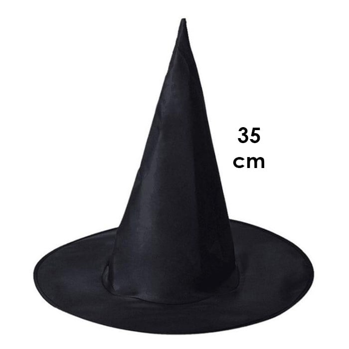 Siyah Cadı Şapkası - 35 cm