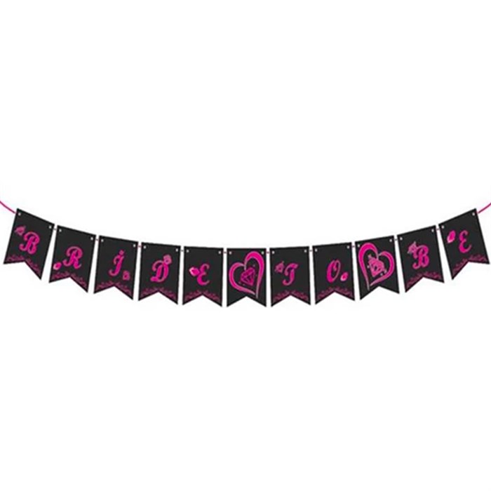 Siyah Fuşya Bride to Banner