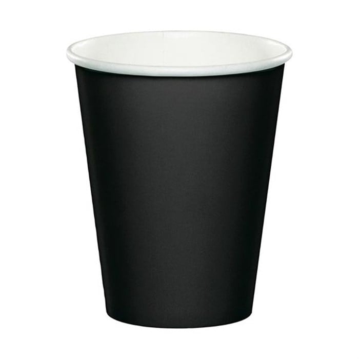 Siyah Karton Bardak 8 Adet