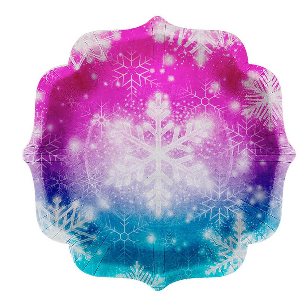 Snowflakes Kar Tanesi Temalı Tabak 8'li