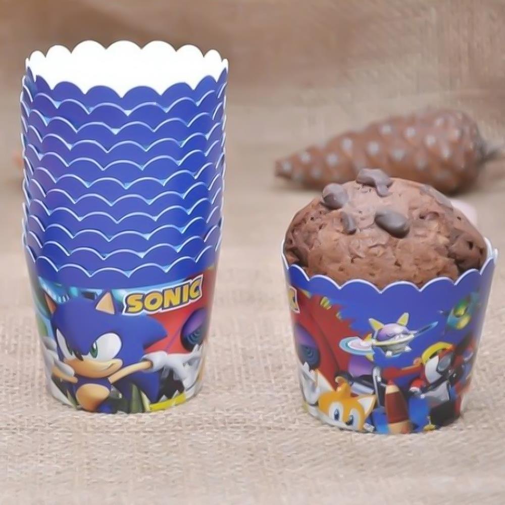 Sonic Temalı Cupcake Kapsülü 10 Adet
