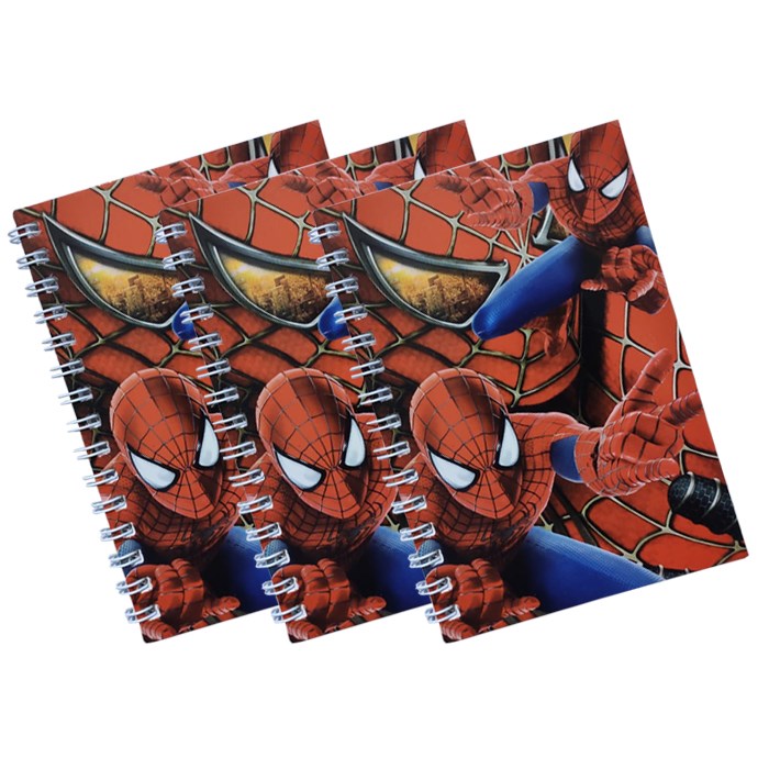 Spiderman Not Defteri - 3 Adet
