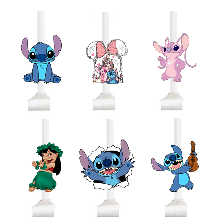 Stitch Temalı Kaynana Dili - 6 Adet