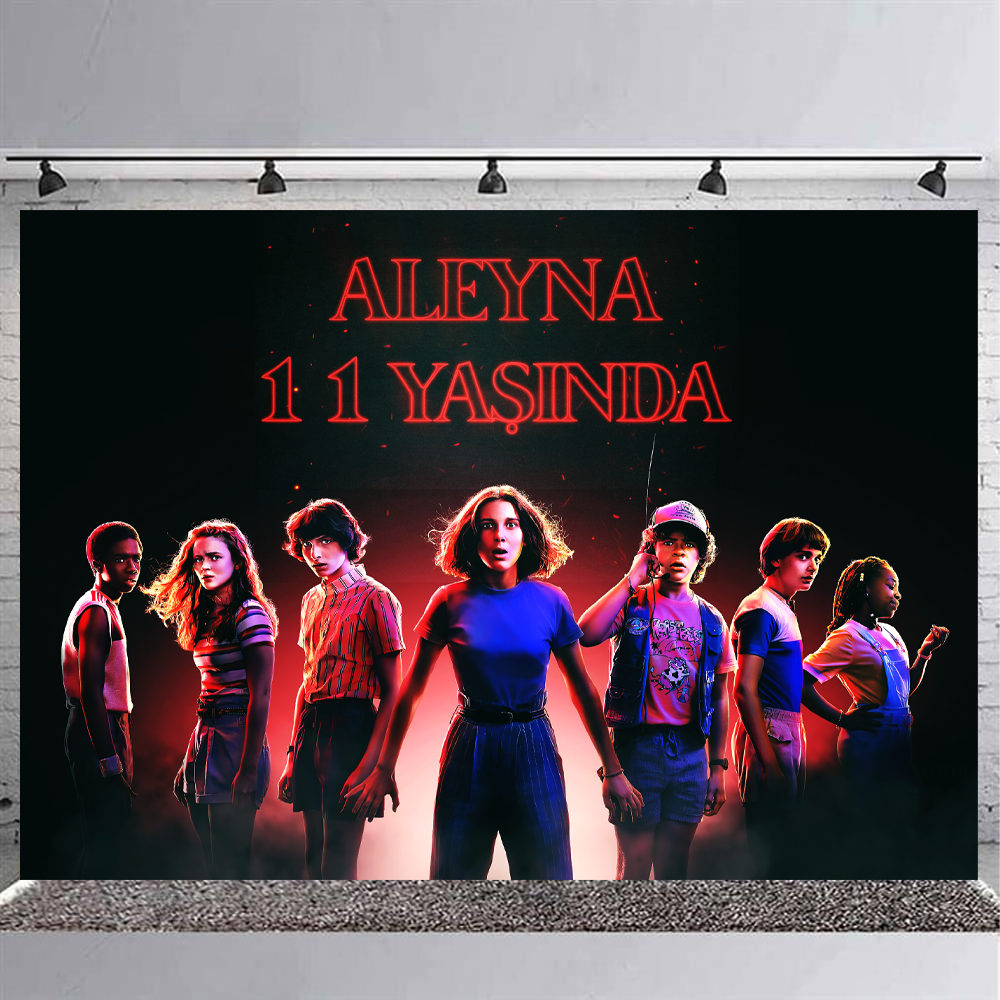 Stranger Things Kişiye Özel Afiş Banner