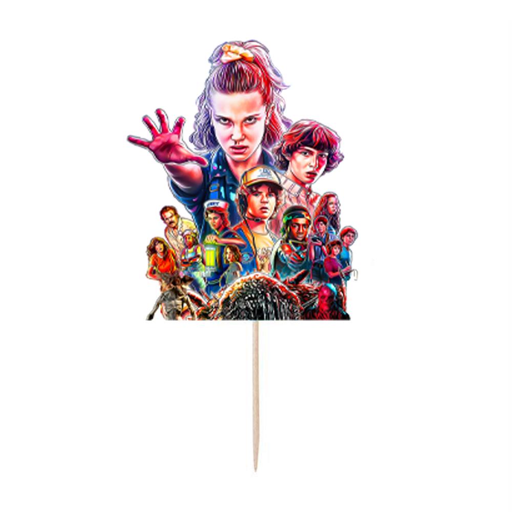 Stranger Things Konseptli Çubuk Pasta Süsü