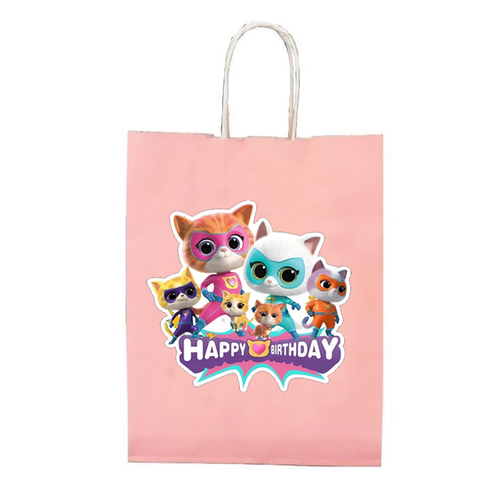 Super Kitties Temalı Pembe Hediyelik Çanta
