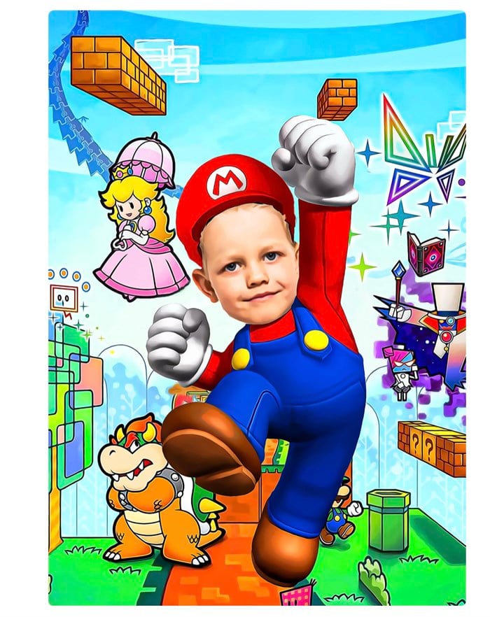 Super Mario Kişiye Özel Poster