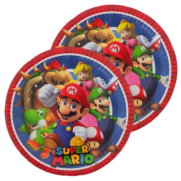 Super Mario Konsepti Karton Tabak 8 Adet