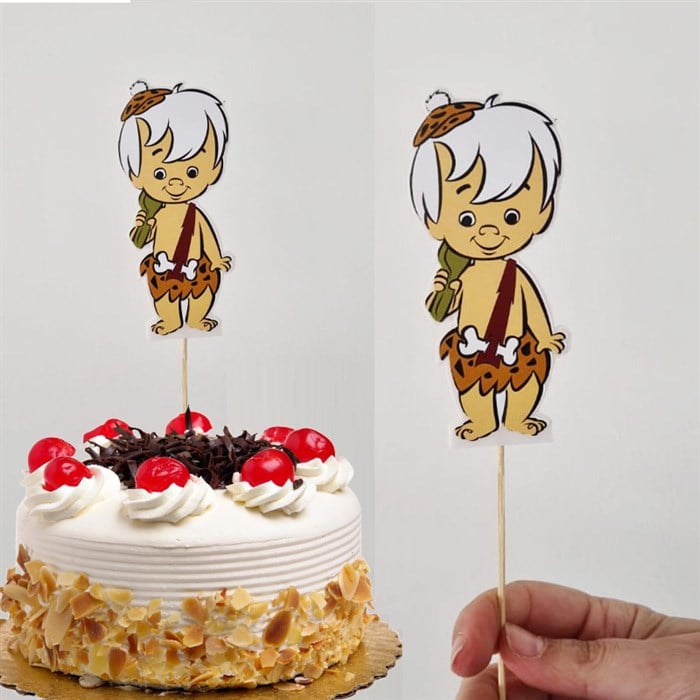 Taş Devri Bam Bam Çubuklu Maket Süs