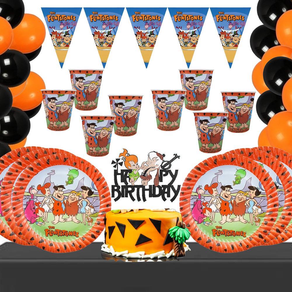 Taş Devri Temalı 8 kişilik Doğum Günü Seti