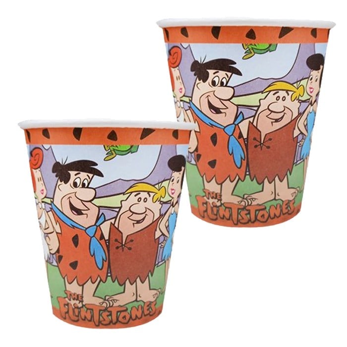 Taş Devri Temalı Karton Bardak 8 adet