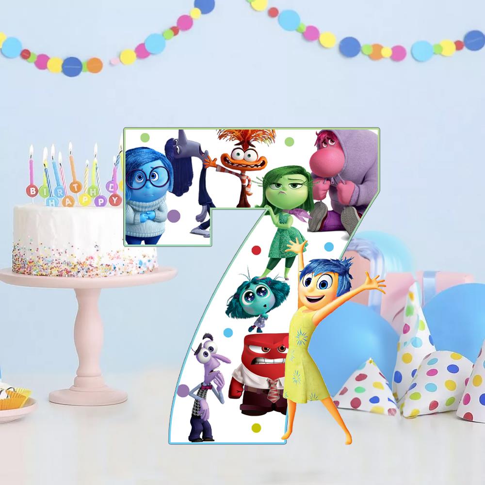 Ters Yüz Temalı 7 Rakamı Ayaklı Dekor Pano 30 cm