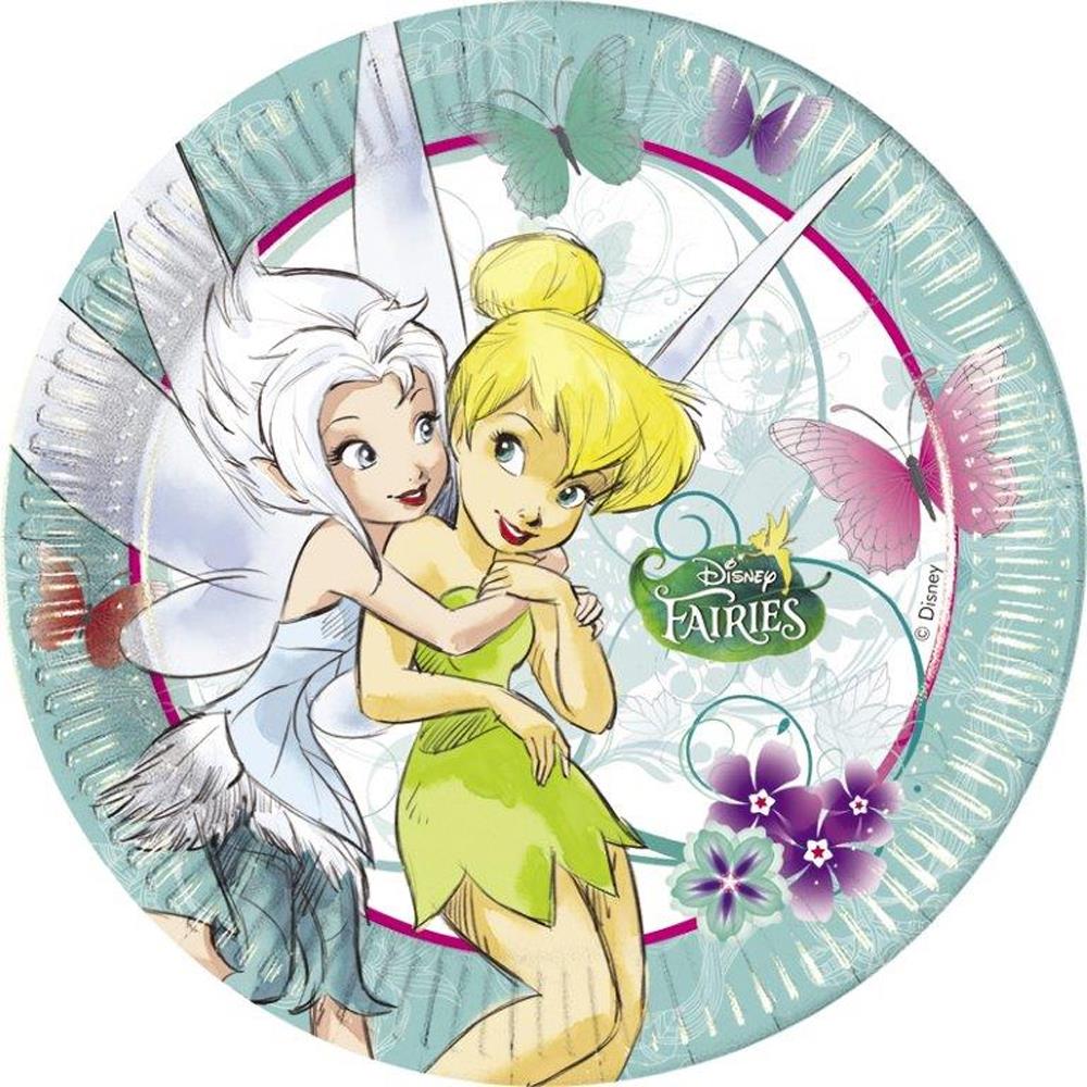 Tinkerbell Temalı Tabak 8 Adet