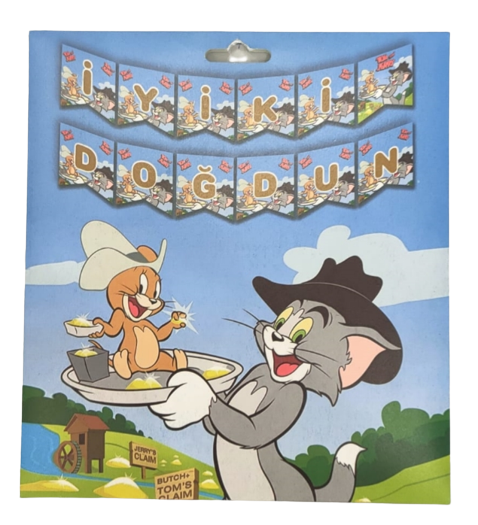 Tom ve Jerry İyi ki Doğdun Banner Afiş