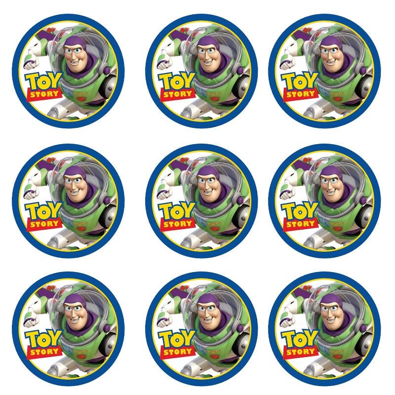 Toy Story Buzz Lightyear Yuvarlak Sticker 10 Adet