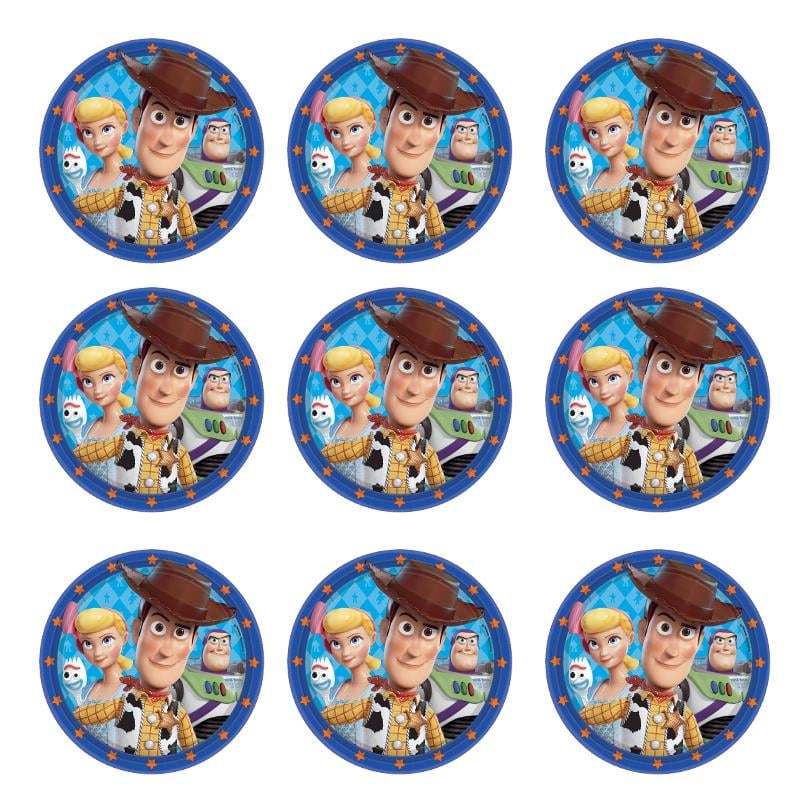Toy Story Temalı Yuvarlak Sticker 10 Adet