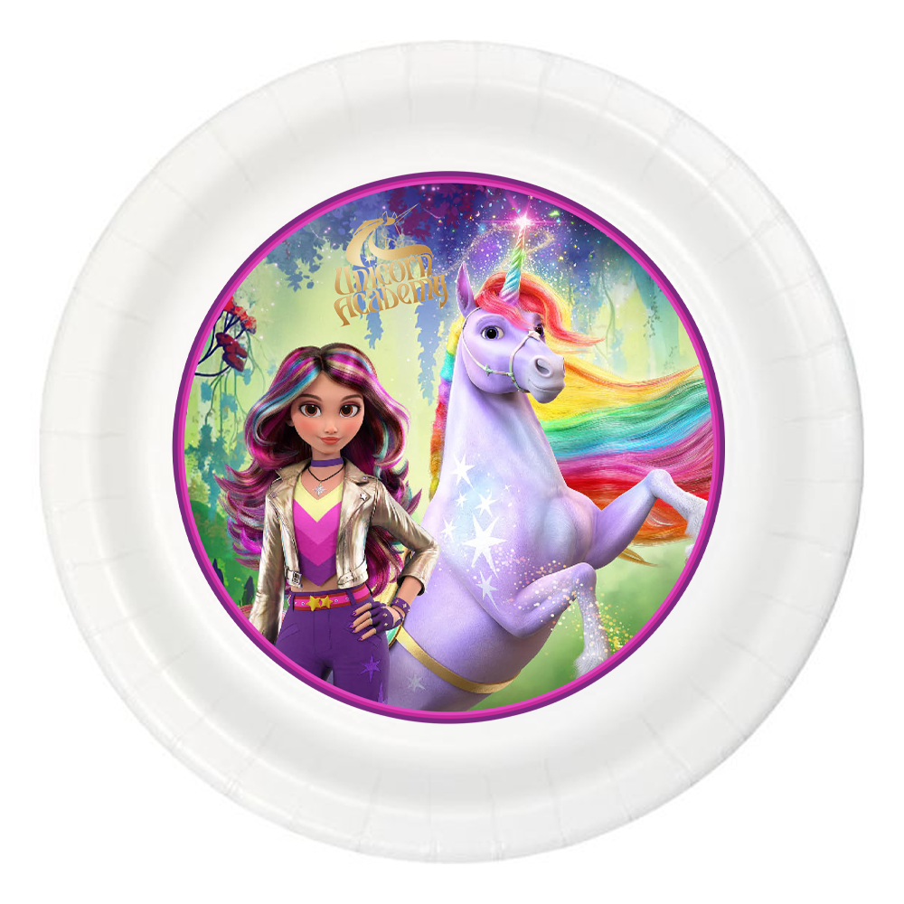 Unicorn Akademisi Konsepti Etiketli Tabak 5'li