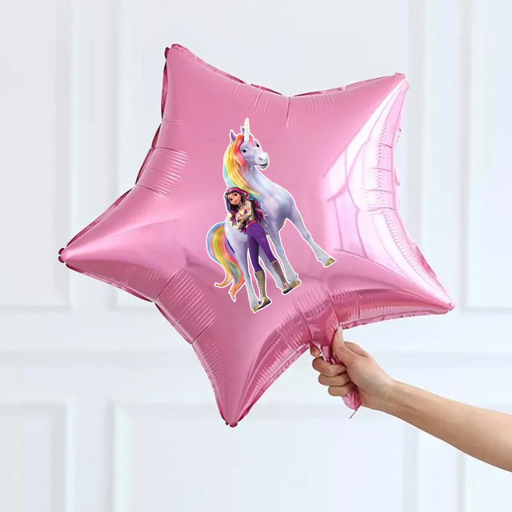 Unicorn Akademisi Temalı Etiketli Folyo Balon