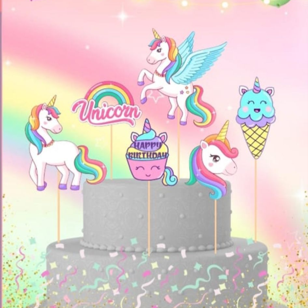 Unicorn Temalı 6'lı Kürdan