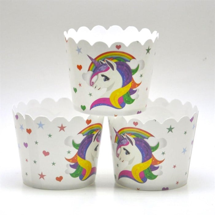 Unicorn Temalı Cupcake Kapsülü 25 Adet