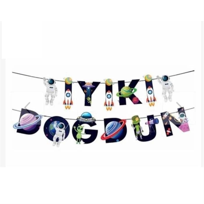 Uzay Temalı İyi Ki Dogdun Banner