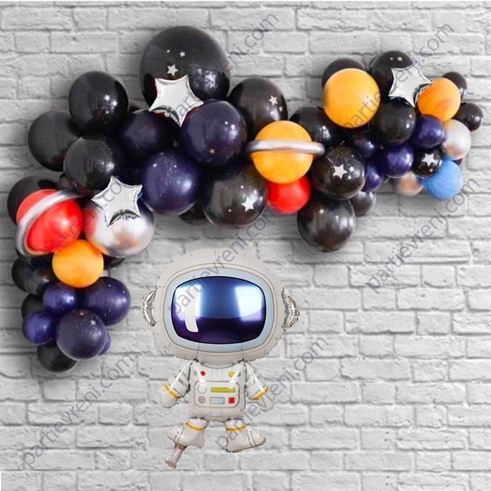 Uzay Temalı Zincir Balon Seti