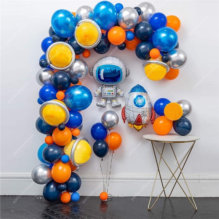 Uzay Temalı Zincir Balon Seti 5 m