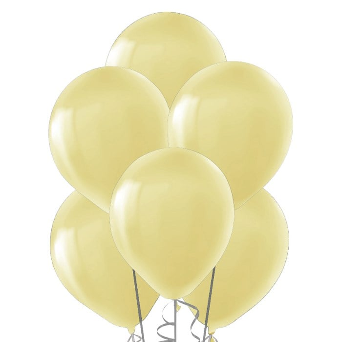 Vanilya Renk Baskısız Lateks Balon - 10 Adet