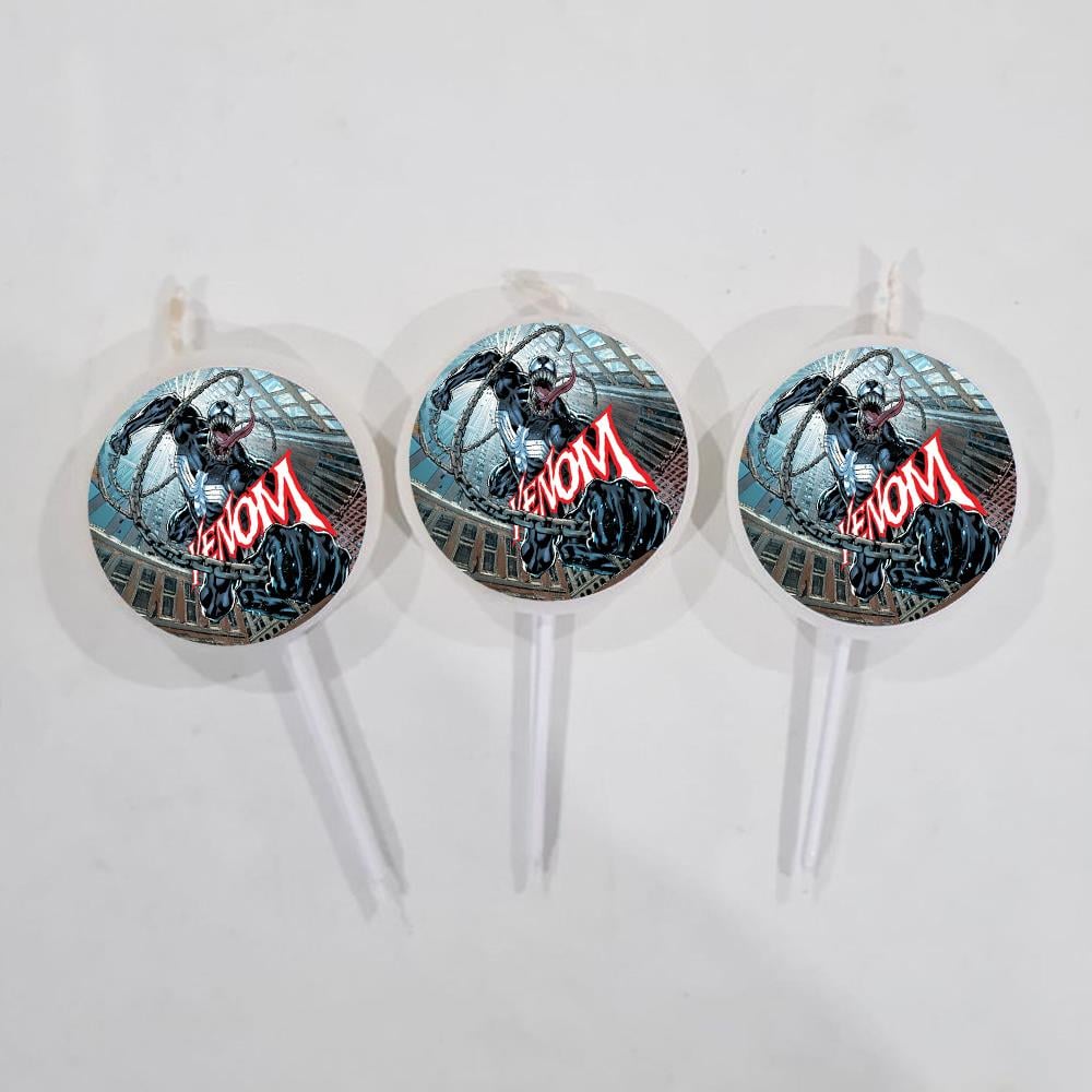 Venom Temalı Mum 3'lü