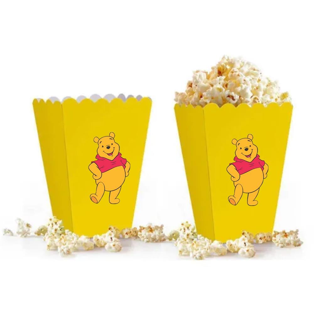 Winnie Temalı Popcorn Mısır Kutusu 5 Adet