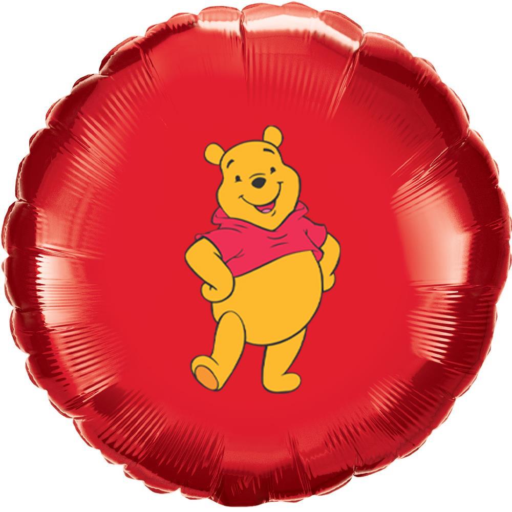Winnie The Pooh Temalı Yuvarlak Folyo Balon