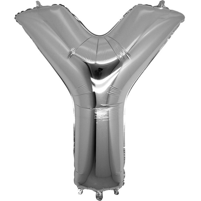 Y Harfi Gümüş Folyo Balon 1 Metre