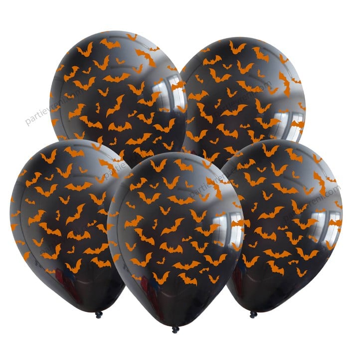 Yarasa Baskılı Balon - 10 Adet