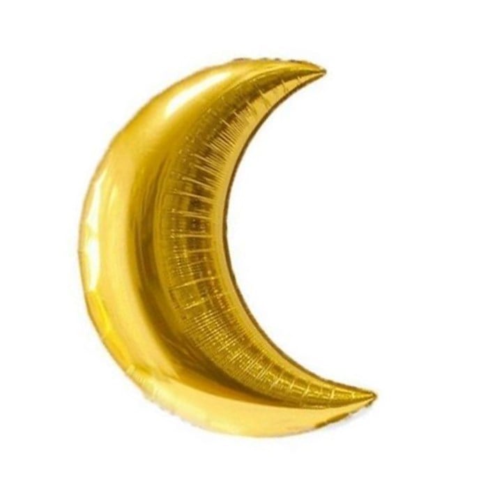 Yarım Ay Folyo Balon Gold - 55 cm