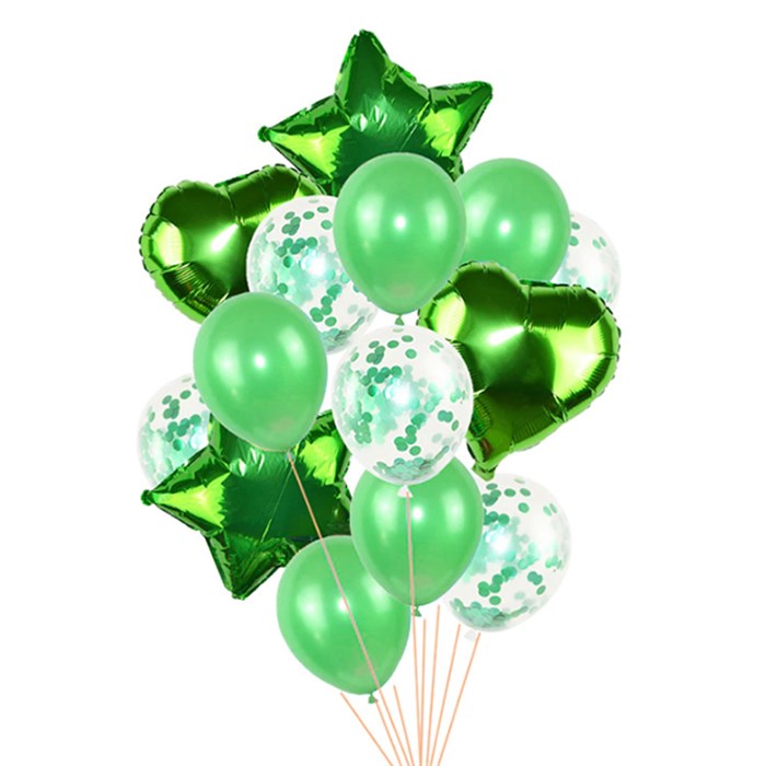 Yeşil Balon Seti 14 Parça