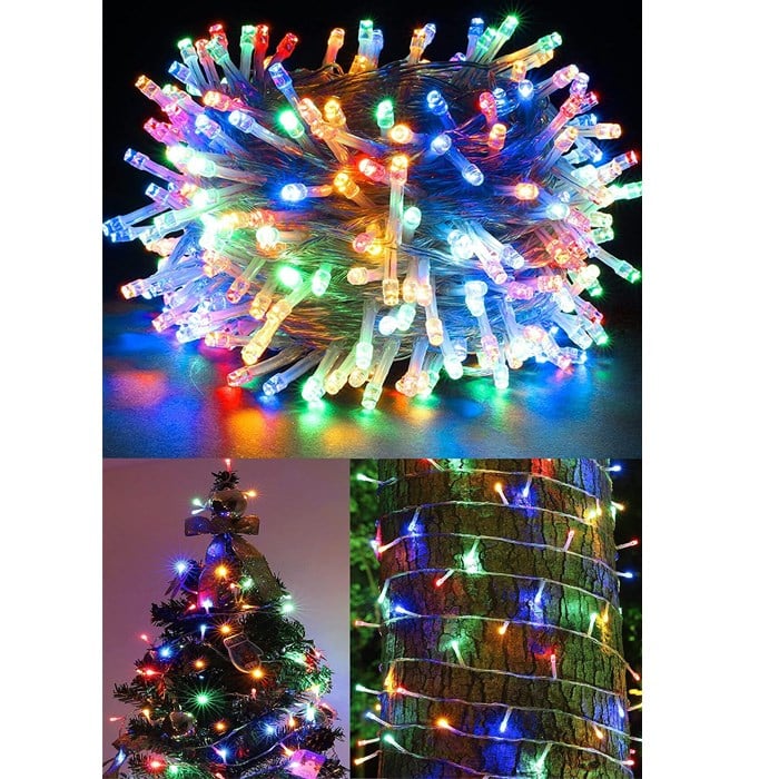 Yılbaşı Ağacı Renkli Led 10 Metre