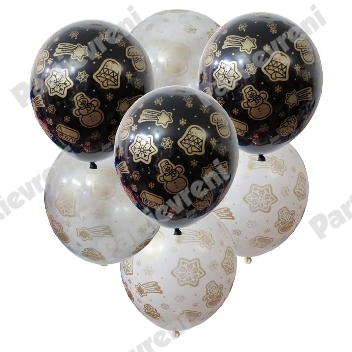 Yılbaşı Temalı Balon - 10 Adet