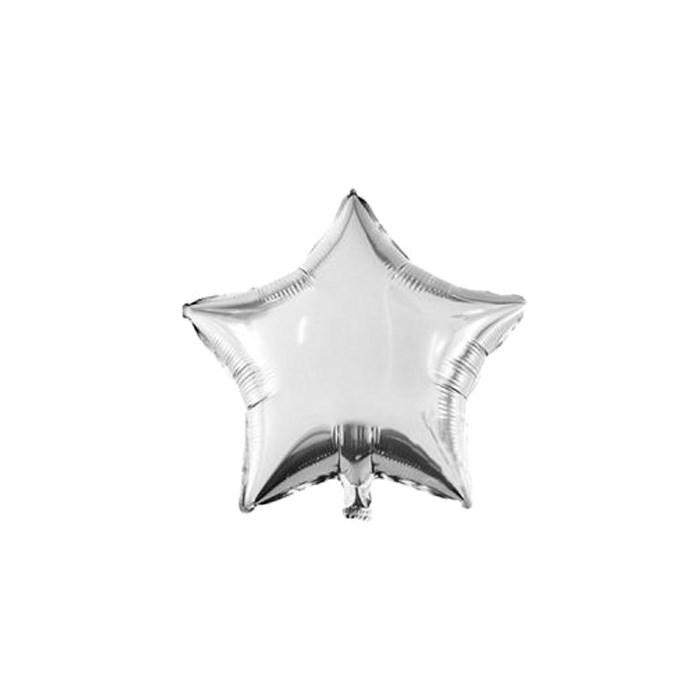 Yıldız Gümüş Folyo Balon - 20 cm