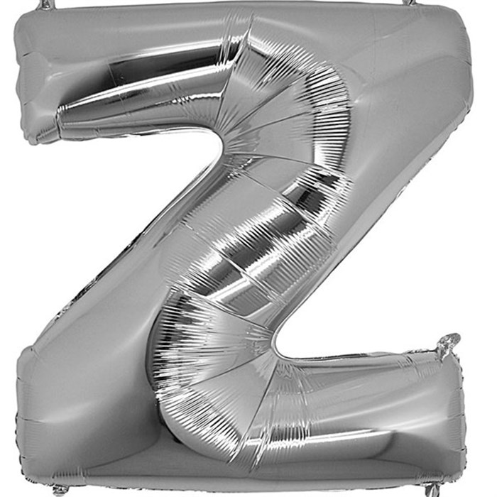 Z Harfi Gümüş Folyo Balon 1 Metre