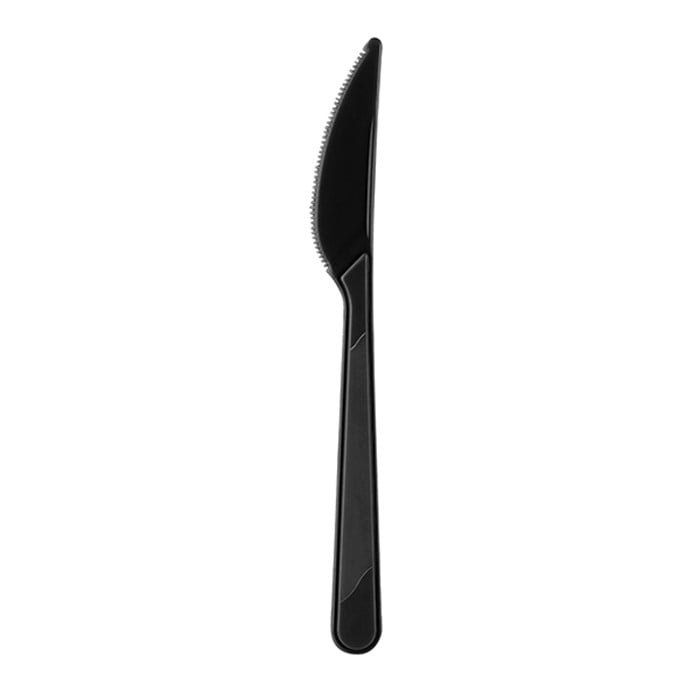 Siyah Plastik Bıçak 10 Adet